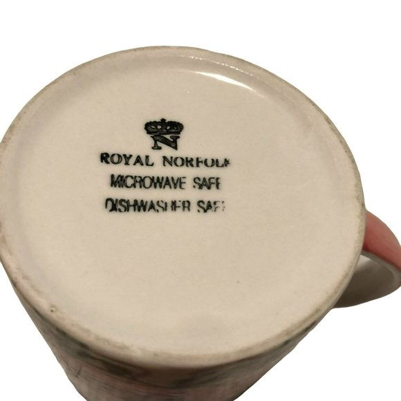 ROYAL NORFOLK COFFEE MUG COUNTRY COTTAGE PRAIRIE FRUIT DESIGN 4" TALL - Picture 3 of 3